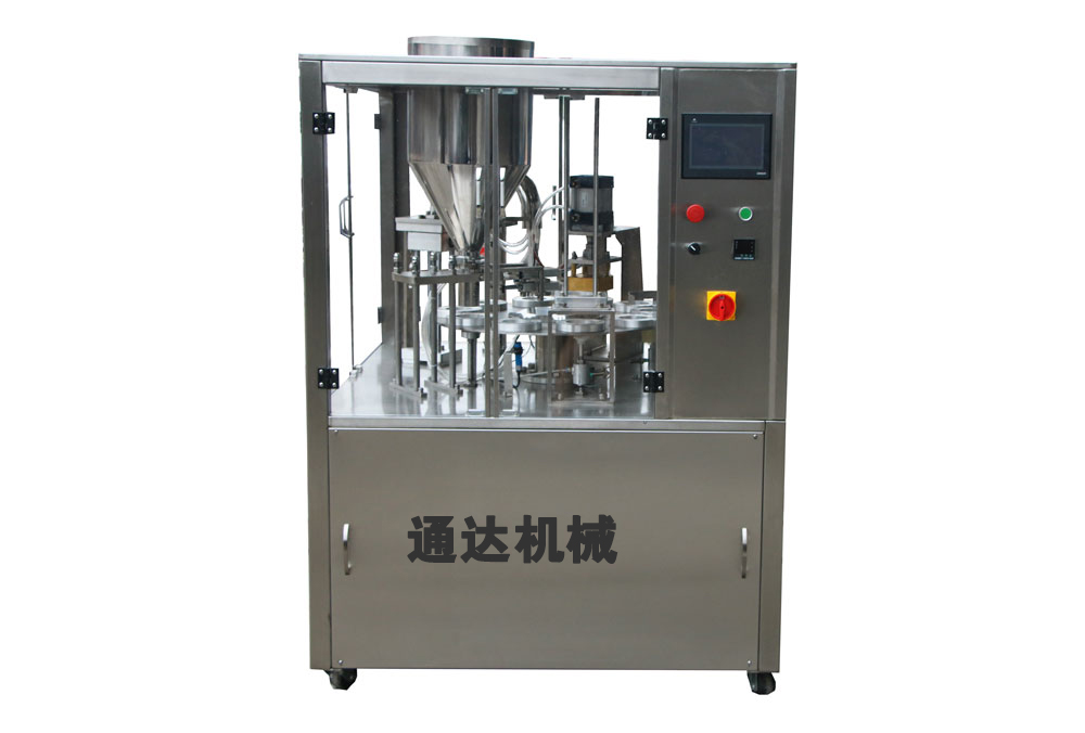 TD-7氣動(dòng)轉(zhuǎn)盤(pán)式杯裝片膜灌裝封口機(jī)