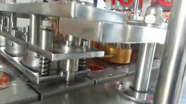 機械式綠豆沙灌裝封口機